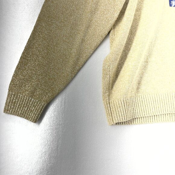 IZOD 7GG Woods Cove Chest Sweater Crew Neck Natural Color Mens Size XXL NEW - Picture 7 of 11